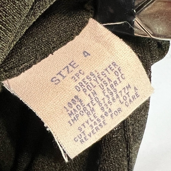 Donna Ricco New York Dress Tobacco Brown Maxi Sleeveless Size 4 - Picture 6 of 7